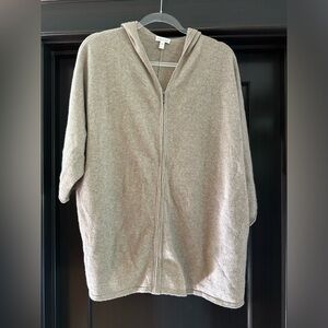 Garnet Hill cashmere zip up